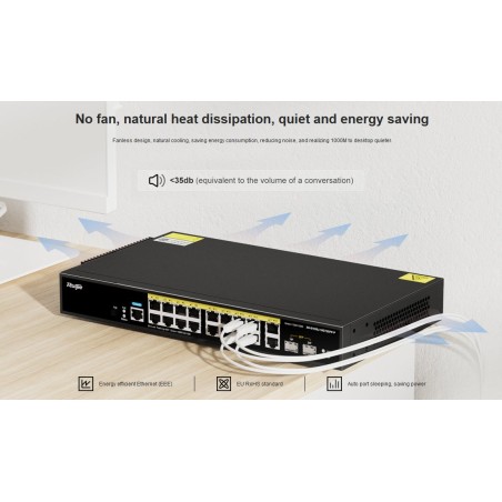 Ruijie Xs S J Gt Sfp P L Managed Gigabit Poe Switch Port