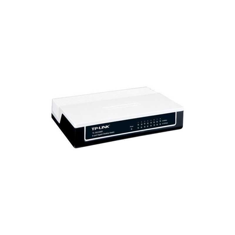 TP-Link TP-Link TL-SG1008D Gigabit Switch 8 Port 10/100/1000Mbps (Plastic Case)