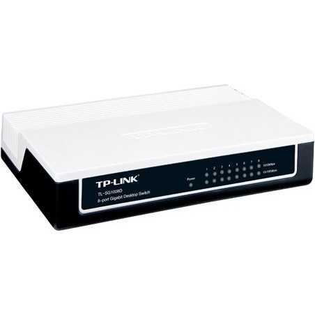 TP-Link TL-SG1008D Gigabit Switch 8 Port 10/100/1000Mbps (Plastic Case)