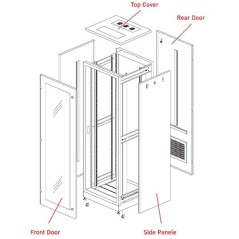 ตู้ Rack 27U G3-80927 19” GERMAN RACK Cabinet 27U 80x90x139cm.