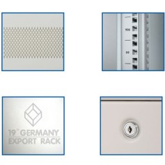 ตู้ Rack 42U G3-61042 19” GERMAN RACK Cabinet 42U 60x100x205cm.