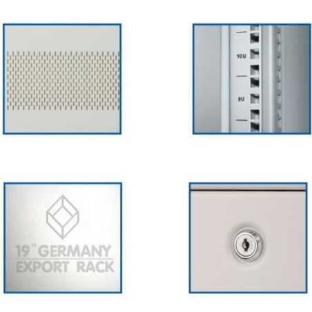 German Rack Layout ตู้ Rack 42U G3-61042 19” GERMAN RACK Cabinet 42U 60x100x205