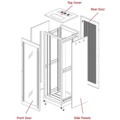 SERVER RACK 15U G4-60615 19” GERMAN Two-Tone White-Gray 60x60x85cm