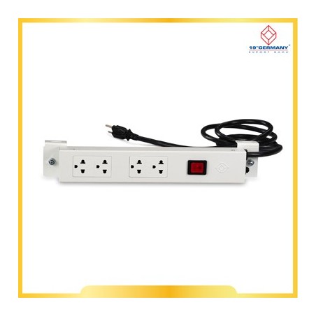 G7-00004 19” 19" GERMANY AC Power Distribution 4 Universal Outlet 1.8 M.