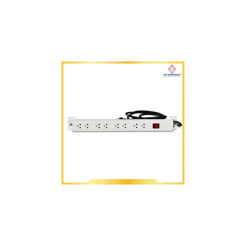 G7-00008 19” 19" GERMANY AC Power Distribution 8 Universal Outlet 3M.