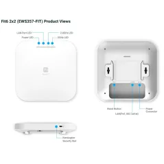 EWS357-FIT Engenius 802.11ax 2×2 Managed Dual Band Wireless Indoor Access Point