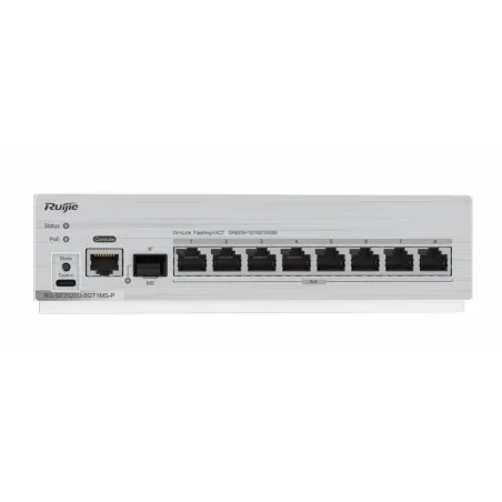 Ruijie RG-SF2920U-8GT1MS-P, 8-Port GE All-Optical PoE Switch, 2.5G Uplink Optical Port