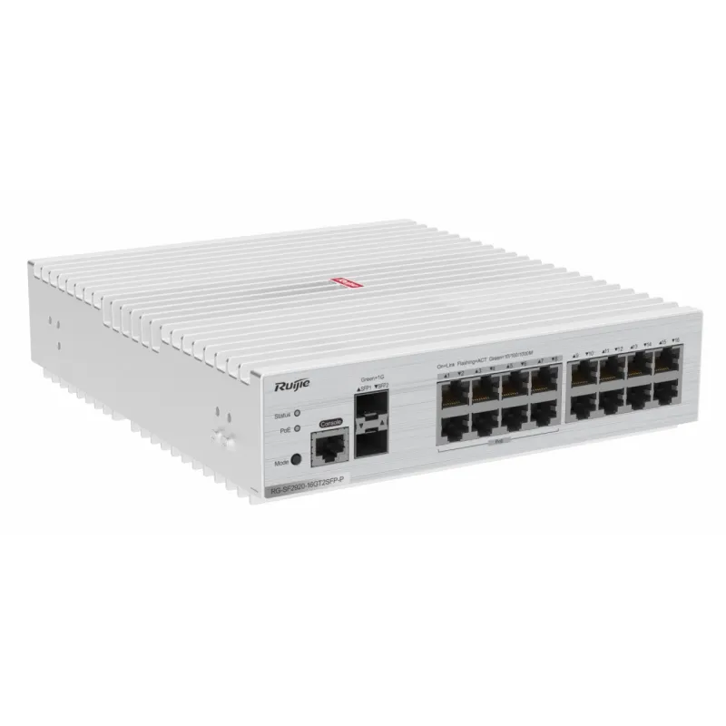 RG-SF2920-16GT2SFP-P Ruijie 16-Port G All-Optical PoE Switch, 2 SFP, 125W