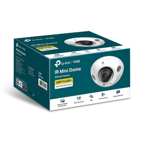 VIGI C230I TP-Link Mini 3MP IR Mini Dome Network Camera ความละเอียด 3MP