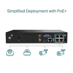 VIGI NVR1004H-4P TP-Link 4 Channel PoE+ Network Video Recorder