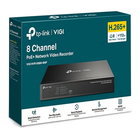 VIGI NVR1008H-8MP NVR 8 Channel PoE+ Network Video Recorder
