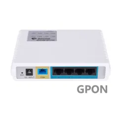 BDCOM GP1702-4G, 1 port GPON (SC/UPC), 4 GE ports 2.5 Gbps downlink and 1.25 Gbps uplink.