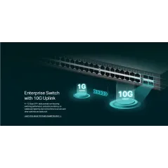 TL-SG3452XP TP-LINK JetStream 48-Port Gigabit, 4 10GE SFP+ L2+ Managed Switch 48-Port PoE+