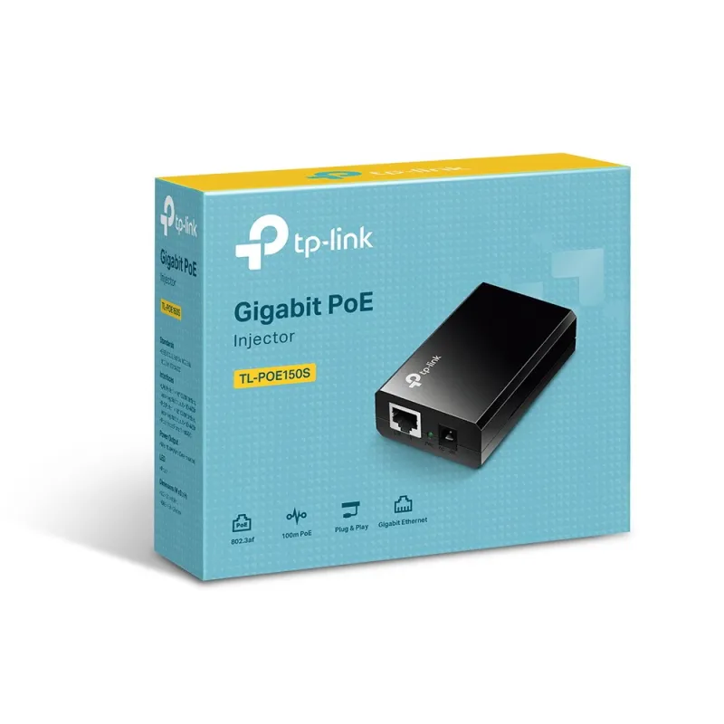 TL-PoE150S TP-Link PoE Injector Port Gigabit IEEE802.3af 15.4W