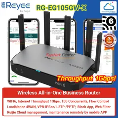 RG-EG105GW-X Reyee Wi-Fi 6 AX3000 All-in-One Wireless Router, Internet 1Gbps, VPN