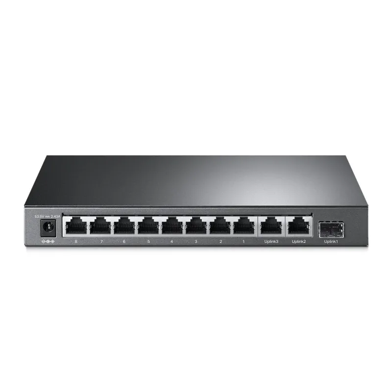 TL-SL1311MP V2 TP-Link 8-Port 100Mbps + 3-Port Gigabit Desktop Switch 8-Port PoE+