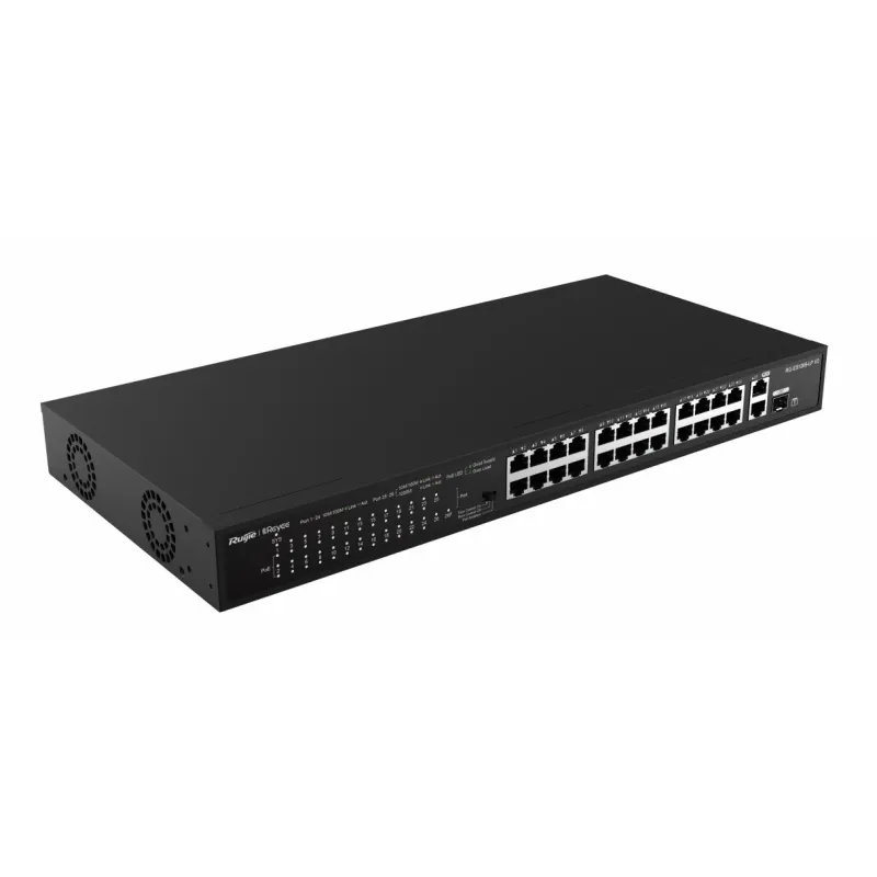 RG-ES126S-LP V2 Reyee 100Mbps POE Switch 26 Port จ่ายไฟ 24 Port 180W