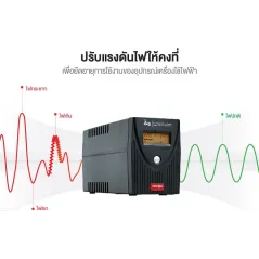 เครื่องสำรองไฟ (UPS) AE_1000Va/550Watt ZIRCON