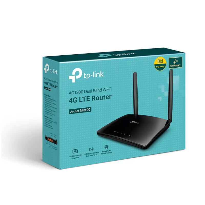 TP-Link Archer MR400 AC1200 Wireless Dual Band 4G LTE เราเตอร์ใส่ซิม