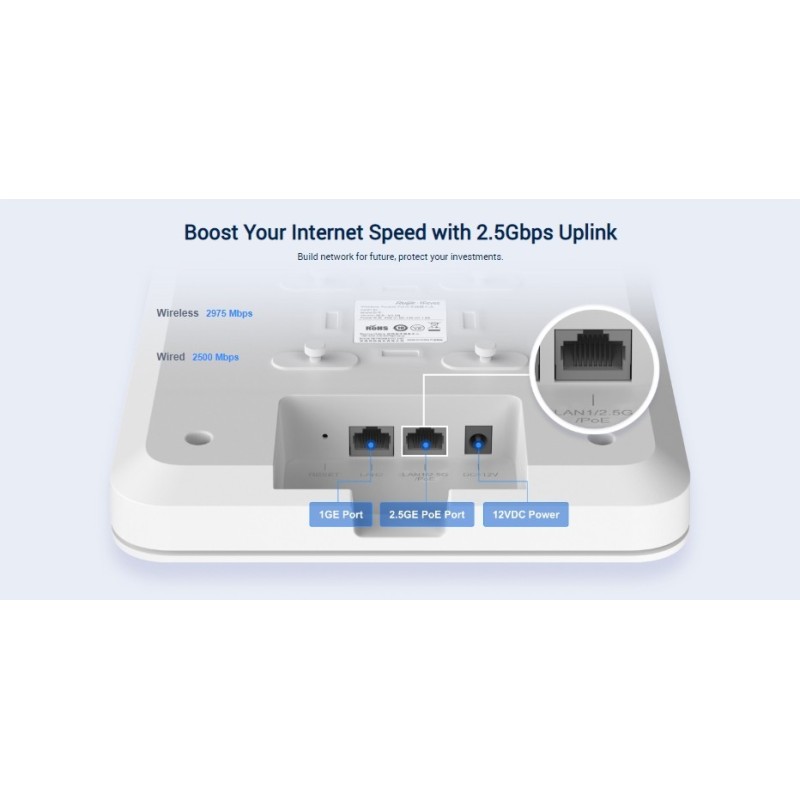 RGRAP2260 Reyee AX3000 MultiG Wireless Access Point WIFI6