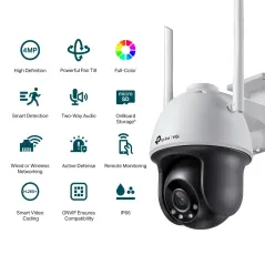 VIGI C540-W TP-Link VIGI 4MP Outdoor Full-Color Wi-Fi Network Camera