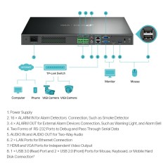 VIGI NVR4032H TP-Link 32 Channel Network Video Recorder