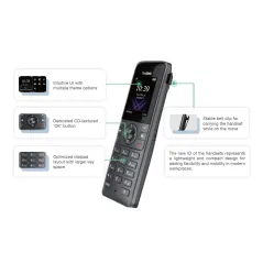 Yealink W73P DECT IP-Phone System DECT, Handset W73H+Base W70B หน้าจอสี