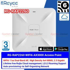 RG-RAP2260 Reyee AX3000 Multi-G Wireless Access Point WIFI6 2.97Gbps, Port 2.5G