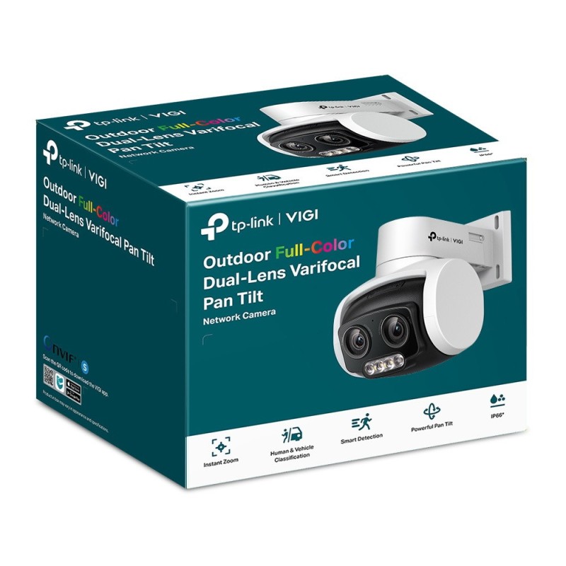 VIGI C540V TP-Link 4MP Outdoor Full-Color Dual-Lens Varifocal Pan Tilt Network Camera