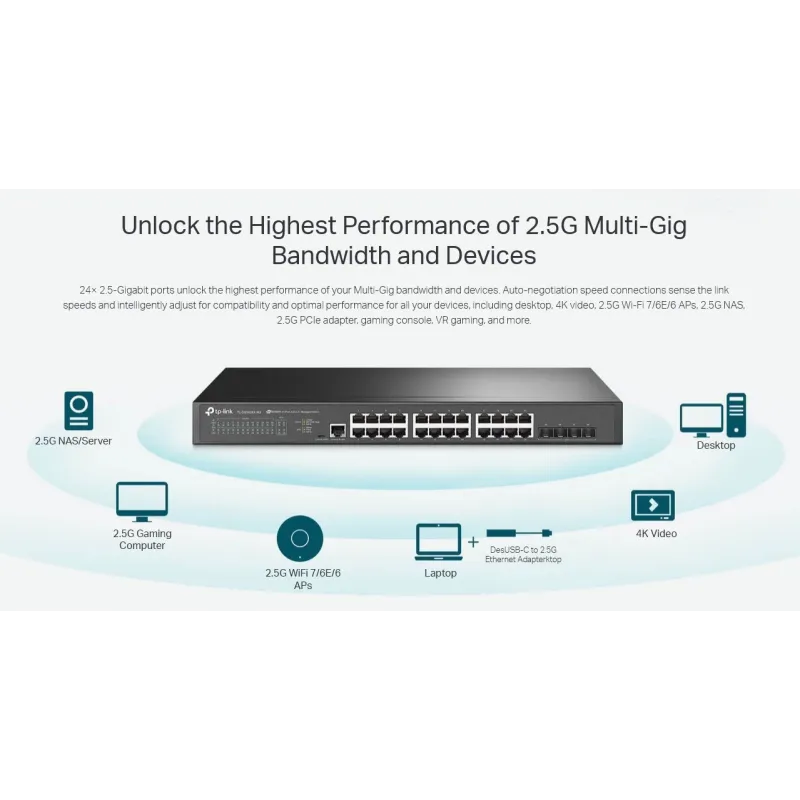 TL-SG3428X-M2 TP-LINK JetStream 24-Port 2.5G L2+ Managed Switch TL-SG3428X-M2 TP-LINK JetStream 24-Port 2.5G L2+ Managed Switch