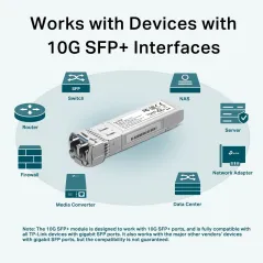 TP-Link TL-SM5110-LR 10GBase-LR SFP+ Single-Mode LC Transceiver