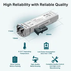 TP-Link TL-SM5110-LR 10GBase-LR SFP+ Single-Mode LC Transceiver