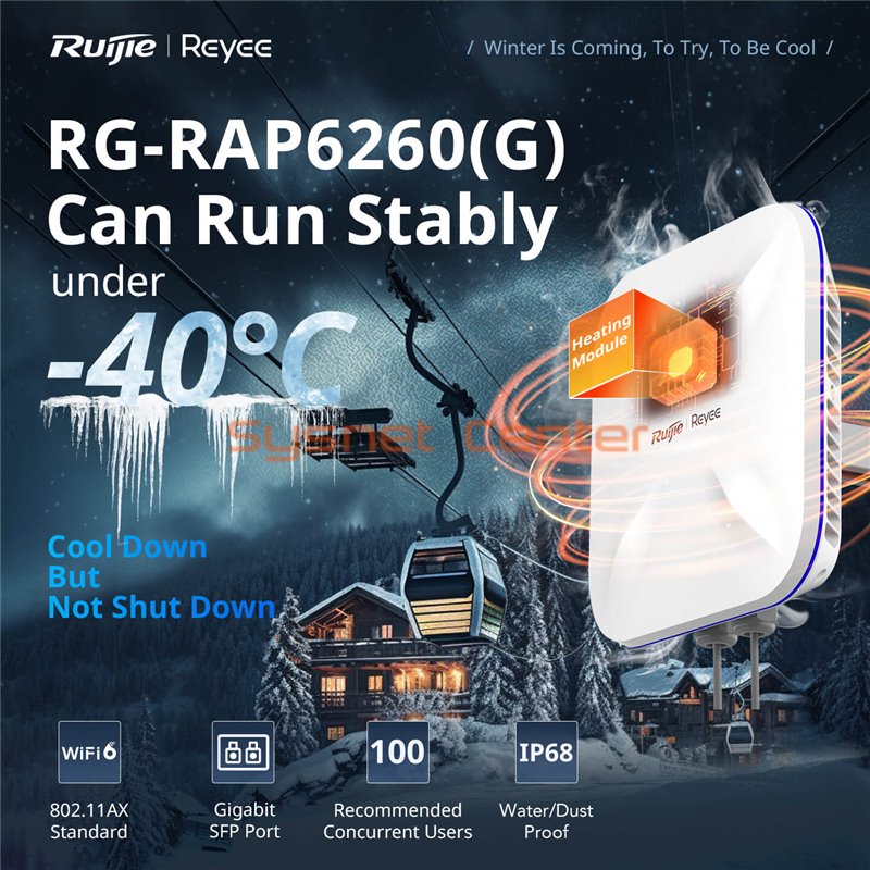 RG-RAP6260(G) Reyee AX1800 Wi-Fi 6 Dual Band Gigabit Outdoor Access Point
