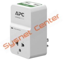 APC PM1WU2-VN SurgeArrest 1 Outlet, 2 Port USB Charger ปลั๊กป้องกันไฟกระชาก