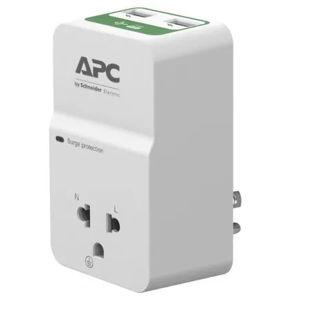 APC PM1WU2-VN SurgeArrest 1 Outlet, 2 Port USB Charger ปลั๊กป้องกันไฟกระชาก