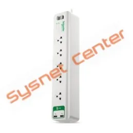 APC PMS53U-TH ปลั๊กป้องกันไฟกระชาก SurgeArrest 5 Outlet 3 Meter, 2 Port USB Charger