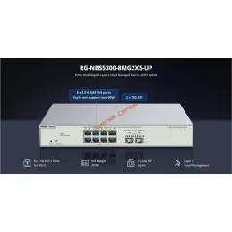 RG-NBS5300-8MG2XS-UP Reyee L3 Managed Muti-Gigabit POE Switch 370W