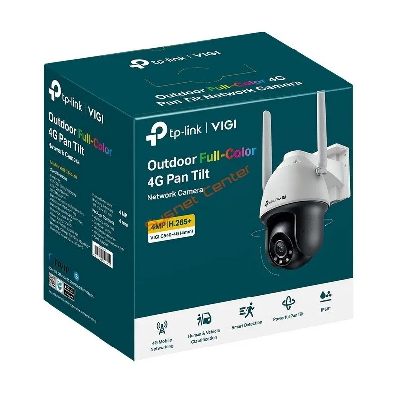 C540-4G TP-Link VIGI 4MP Outdoor Full-Color 4G-LTE Pan/Tilt Network Camera C540-4G TP-Link VIGI 4MP Outdoor Full-Color 4G-LTE Pan/Tilt Network Camera
