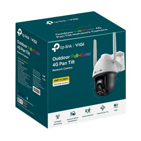 C540-4G TP-Link VIGI 4MP Outdoor Full-Color 4G-LTE Pan/Tilt Network Camera