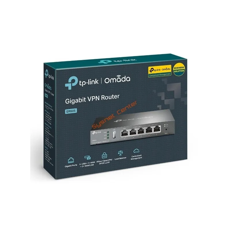 ER605 V2 TP-LINK Omada Gigabit VPN Router, IPSec VPN PPTP, L2TP