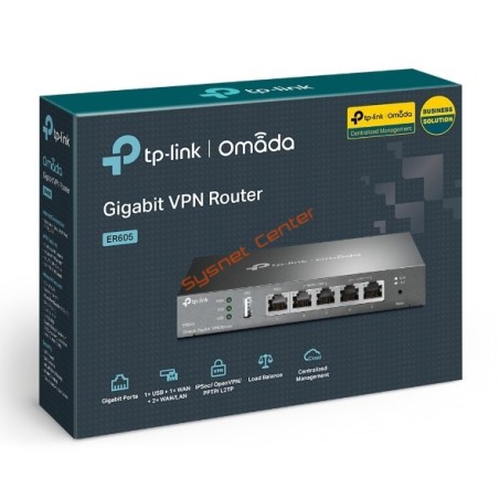ER605 V2 TP-LINK Omada Gigabit VPN Router, IPSec VPN PPTP, L2TP