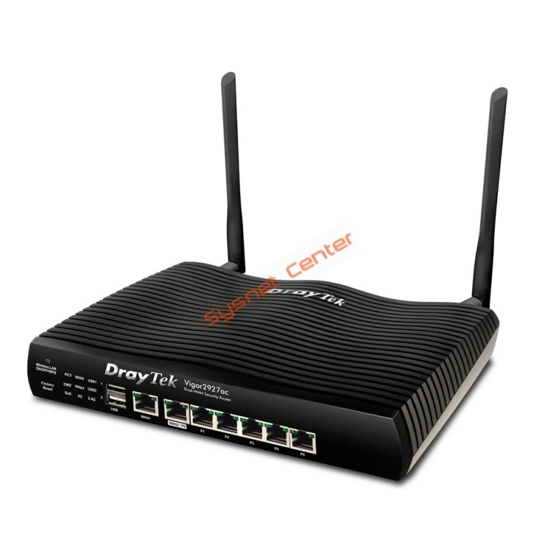 DrayTek Vigor2927ax Dual-WAN VPN Firewall Router, WIFI AX, 800Mbps, 50 Device