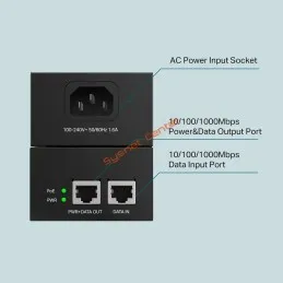 PoE Injector TP-Link TL-POE170S Port Gigabit IEEE802.3bt 60W