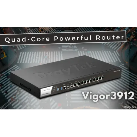 Vigor3912 DrayTek 8-WAN Load Balance VPN Router Internet 15.6Gbps