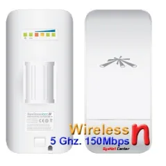 Ubiquiti NanoStation Loco M5 Access Point Outdoor 5GHz 150Mbps พร้อม POE ในชุด