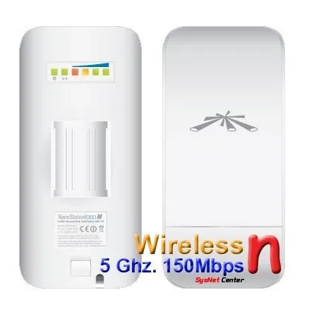Ubiquiti NanoStation Loco M5 Access Point Outdoor 5GHz 150Mbps พร้อม POE ในชุด