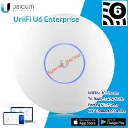 U6-Enterprise Ubiquiti UniFi 6 Enterprise Access Point WiFi-6E AP 4x4 MIMO 5/6 GHz