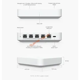 UXG-Max Ubiquiti Unifi Gateway Max WAN Port 2.5GbE, 4 Lan Port 2.5GbE