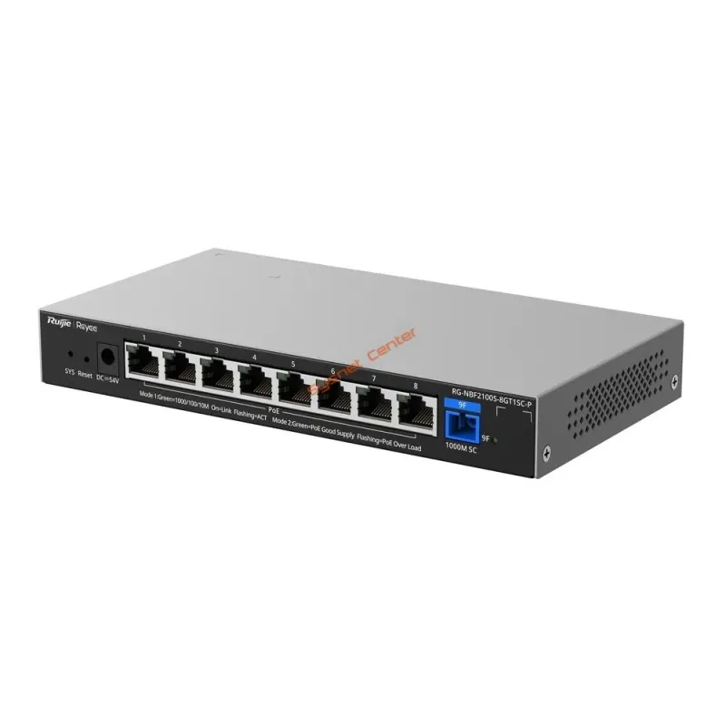 RG-NBF2100S-8GT1SC-P Reyee e-Lighten L2-Cloud Managed POE Switch 120W