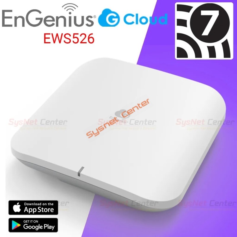 ECW526 EnGenius Cloud Managed Wi-Fi 7 2x2x2 Indoor Access Point 5.8Gbps